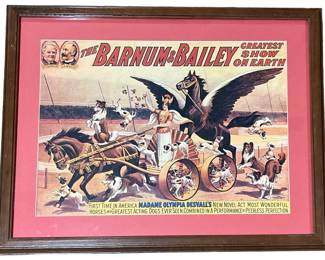 BARNUM AND BAILEY "Greatest Show On Earth" Reproduction Poster
