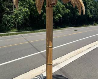 Life Size Gabriella Crespi Style Rattan Palm Tree
