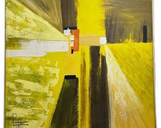 Abstract Mid Century LEE REYNOLDS Oil Painting
