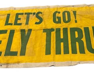 Original 1952 Workplace Safety Banner, L.G. HARKINS & CO.

