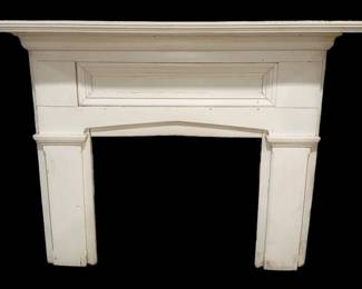 Early White Fireplace Mantle
