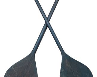 WWII Pacific Ocean Canoe Oars

