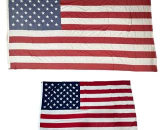 Two 50 Star American Flags
