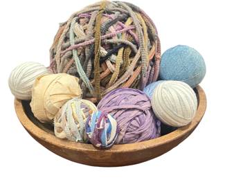 Collection Primitive Antique Rag Balls
