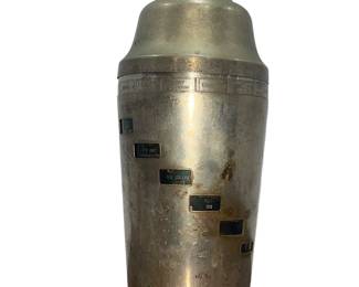NAPIER Silverplate "Tells You How" Cocktail Shaker
