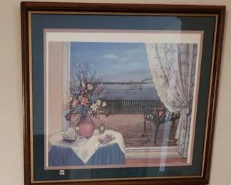 Louise Dunavant signed print. River Terrace