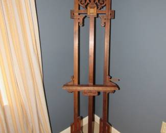 Victorian walnut easel