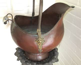 Copper coal bucket