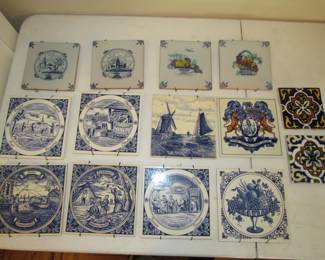 Antique wall tiles