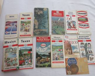 Vintage road maps