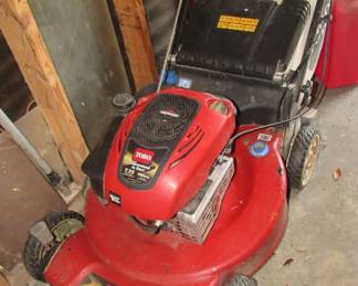 Working Toro self-propelled mower