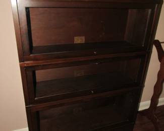 Globe Wernicke stacking bookcase - walnut