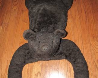 Fake bear rug