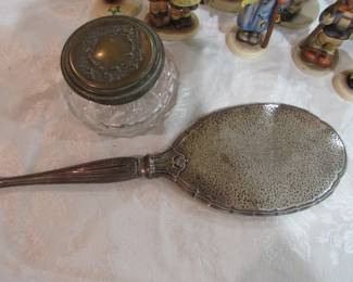 Sterling silver vanity mirror