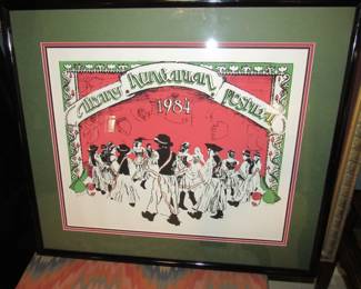 1984 Albany Hungarian Festival poster signed