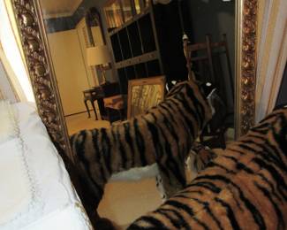 Large gold framed mirror