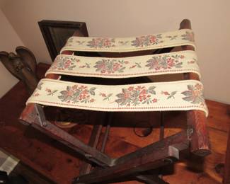 Vintage luggage rack