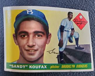 1955 Sandy Koufax Base ball Card