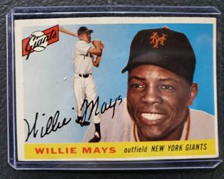 1955 Topps Willie Mays Baseball Card
