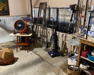 INSIDE AIR-CONDITIONED GARAGE.