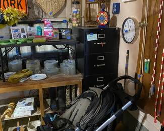 INSIDE AIR-CONDITIONED GARAGE.