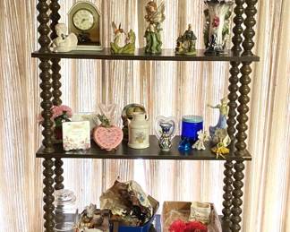 5 TIER BOOKSHELF LOADED WITH GOODIES.