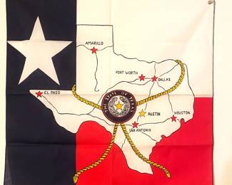 NICE VINTAGE PERSONAL SIZE LONE STAR STATE MAP.