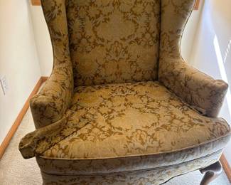 High back accent chair