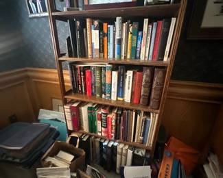 Collection of books & bookshelf