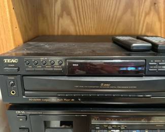 TEAC PD-D2500 CD multi player & Nakamichi CR cassette deck & High Def tuner amplifier