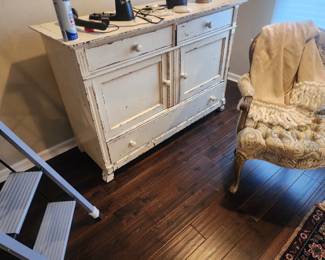 20.  Domain Distressed DIY White Credenza  $1200.00