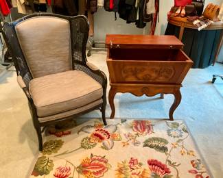 Bernhardt, side table, flip top table 