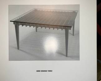 Niedermaier, grid series, side table, 20" x 20" 