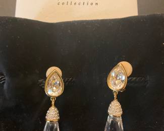 Swarovski, clip earrings 