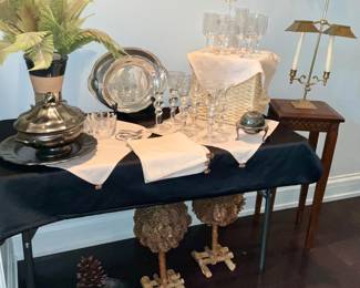 Stemware, dining and service wear , home decor 