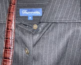 Faconnable, pants suit. Size M . Ralph Lauren,  purse.  