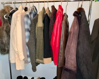 Women's clothes , women's accessories.   Size XS, S, M. Coats Jackets,  J. Crew,  Gap, Calvin Klein, Andrew Marc,  Issey Miyake Windcoat