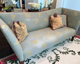 Niedermaier, matching sofas, "V Series", 84"w x 32"D x 36"H,  seat depth 21.5" . New Zealand wool carpet, 9' x 12'