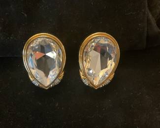 Swarovski,  clip earrings 