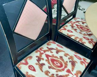 5 custom upholstered chairs 