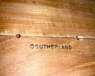 Sutherland, wood tufted footstool. 