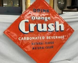 SST EMB ORANGE CRUSH SIGN 48"