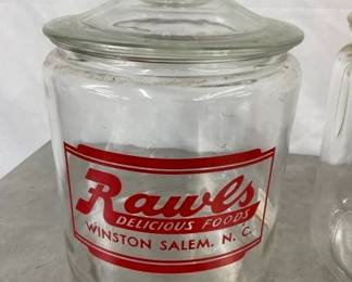 RAWLS WINSTON SALEM STORE JAR