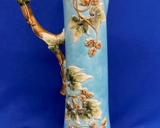 17 1/2" MAJOLICA EWER