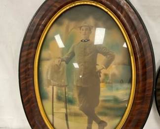 EARLY VINTAGE BUBBLE GLASS PICTURES