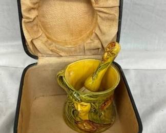 EARLY TRAVELING SHAVING MUG W/ BOX