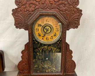 INGRAHAM OAK KITCHEN CLOCK