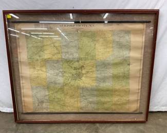 EARLY GUILFORD CO. MAP 46X34