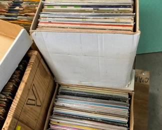 BOXES OF LP RECORDS AND OTHERS