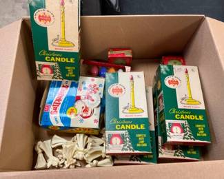 COLLECTION OLD STOCK CHRISTMAS ITEMS